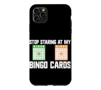 Cartes de Bingo « Stop Staring At My Bingo » Coque pour iPhone 11 Pro Max