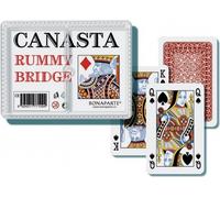 Cartes de canasta dans une boîte en plastique Bonaparte