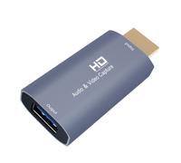 Cartes de capture audio, HDMI mâle vers USB, haute définition pour le streaming enseignement vidéoconférence diffusion en direct caméscope Action Cam