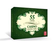 Cartes de casino Cartamundi - 2x55 cartes, idéales pour la roulette, le poker et d'autres jeux ! Découvrez un monde plein d'excitation et d'amusement avec des cartes de la plus haute qualité !
