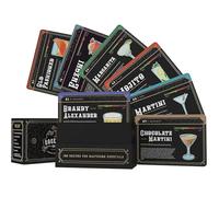 Cartes de cocktail améliorées 100 recettes de cocktails pour maîtriser les cocktails sous forme de carte flash de barman avec instructions étape par étape pour les cocktails (français non garanti)