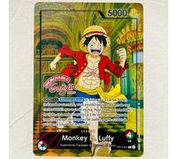 Cartes de collection One Piece Monkey D. Luffy OP13-001 DIY avec texture métallisée, version française, qualité premium, collection d'anime OP13-10PCS