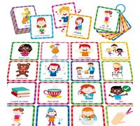 Cartes de communication pour besoins spéciaux, 40 cartes double face, 80 besoins spéciaux de base pour enfants et adultes atteints d'autisme, aide visuelle de retard de la parole pour les tout-petits