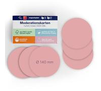 Cartes de Communication Rond Rose Diamètre 140 Mm, 500 Pièces