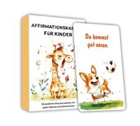 Cartes de confirmation pour enfants, affirmations positives pour enfants, 32 cartes de motivation allemandes, jouets éducatifs, thème animal, notes inspirantes, citations d'autonomisation pour la