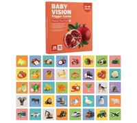 Cartes de contraste élevé pour nouveau-né | Cartes sensorielles pour nouveau-né - noir et blanc | stimulation sensorielle visuelle pour l'éducation et le développement précoce