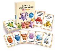 Cartes de conversation pour enfants à partir de 3 ans, sentiments et | 54 cartes imprimées double face pour des impulsions de conversation variées