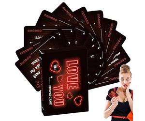 Cartes de conversation significatives pour les couples - Jeu de dialogue en papier de 3,54 x 2,6 x 0,71 pouces, système d'invite de relation, ensemble de questions de proximité émotionnelle | Connexio