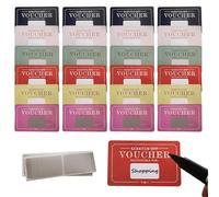 Cartes de coupon - Jetons de romance à gratter, vingt-quatre bons de date surprise | Coupons d'effacement de couple, jeu de liaison créatif pour les mères, les pères, papier cartonné adapté au