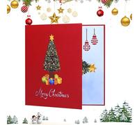 Cartes De De Noël Pop-up 3D - De De Luxe Haut De Gamme, Design Noël | De Style Vintage Pour Fille, Sœur, Amie, De Vacances Pop-Up Festive Pour Envoyer Des Chale