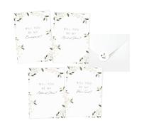 Cartes de demande en mariage avec enveloppes, 8 cartes « Will You Be My Bridesmaid », 2 cartes Will You Be My Maid of Honor, 2 Will You Be My Matron of Honor, 2 Will You Be My Flower Girl