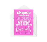 Cartes de départ amusantes | Désolé, vous devez partir parce que votre patron est un abruti | Collègue de bureau, collègue et directeur | CBH1162 | Blanche