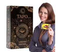 Cartes de divination de tarot, jeu Oracle portable, jeu de fortune psychologique, version russe, construction lisse, 78 pièces de 10,4 x 7,9 cm, pour fête futur passé