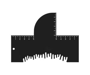 Cartes De Façonnage Pour Coupe De Cheveux - Peigne Guide D'optimisation De Coiffure Avec Repères De Mesure,Peigne Guide-Lisière,Pour Maison, Voyage et Salon de Coiffure