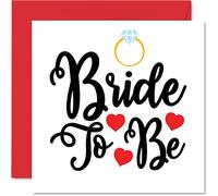 Cartes de fiançailles pour couples - Bride to Be - Cadeau de félicitations de fiançailles de félicitations de félicitations de bien fait carte de vœux pour mariage mariage fiancée 145mm