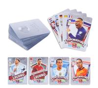 Cartes de football euro 2024 - Lot de cartes pour tous les collectionneurs et fans de football - Contient 55 des plus grandes stars du football au monde, créez des moments inoubliables (argenté)