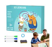 Cartes de Graphisme Enfant,Apprentissage de la Maîtrise du Stylo Effaçable - Kit d'Écriture et de Graphisme pour Apprendre à Écrire | pour Filles et Garçons à la Maison ou à l'École Jouet