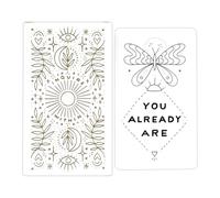 Cartes de guide de tarot - Carte auxiliaire de 10 x 6 cm pour dire la fortune, apprendre à lire avec fonction Insight, outil de tarot pour réunions de famille, rêve d'aventure