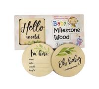 Cartes De Jalons Pour Bébé, Feuilles Du Mois, Carte D'enregistrement Mensuel Pour Nouveau-Né, Accessoires De Photographie Pour Nourrissons, H3cd, 6 Pièces/Ensemble