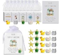 Cartes de Jeu de Mots sur Les Animaux - Cartes inspirantes Quotidiennes Amusantes en résine - Canards, étoiles, Baleines, Tortues, hiboux - pour collègues, Amis, Famille - Exprimez Votre Gratitude