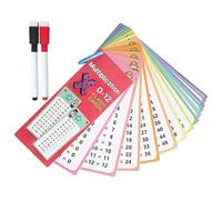 Cartes de Jeu de Multiplication, Cartes Flash de Multiplication,15X Cartes d'aide à l'apprentissage à Domicile | Aides à l'apprentissage de la Division des équations mathématiques avec stylos