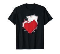 Cartes de Jeu Skat Heart Ace Poker T-Shirt