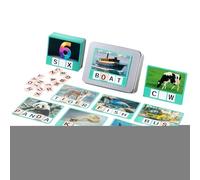 Cartes de l'alphabet - Cartes alphabétiques Jouets d'orthographe Puzzle Jouets éducatifs en bois pour motricité fine, activités préscolaires pour garçons et filles