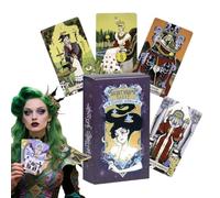 Cartes de lecture - 10,7x6cm Oracle Spirit Card Set pour affirmation positive, avec guidage de divination, teint d'aventure, livre de tarot pour la pratique de la prévoyance, conception colorée, utili