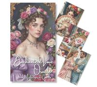 Cartes de l'Oracle de l'Amour Enchanté: Horoscope de l'Amour, Âmes Sœurs, Nouveau Tarot Amour pour Débutants avec significations, facile et intuitif, Guide et cours vidéo en cadeau 5 langues, Oráculo