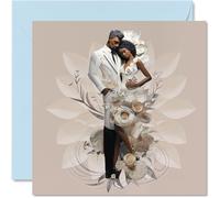 Cartes de mariage pour couples - Big Day - Cartes de félicitations et de fiançailles cartes de félicitations bien faites cartes de vœux de mariage de 145 mm pour couples fiancés fiancés (pas 3D ou
