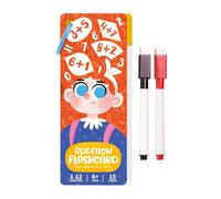Cartes de Mathématiques,Jeux pour Pratiquer Les Maths - Cartes Flash d'apprentissage Mathématique avec 2 Stylos - pour et Élèves du Primaire Garçons et Filles