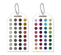 Cartes de modèle d'analyse des couleurs saisonnières - Lot de 2 instructions de correspondance des couleurs portables pour tenues et , cartes d'analyse pour peintures acryliques | Palette
