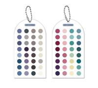 Cartes de modèle d'analyse des couleurs saisonnières - Lot de 2 instructions de correspondance des couleurs portables pour tenues et , cartes d'analyse pour peintures acryliques | Palette
