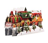 Cartes de Noël 3D en train exquis, cartes de vœux et d'amour, décorations de Noël pour le Nouvel An, cartes postales pop-up 3D