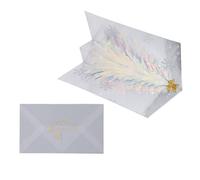 Cartes de Noël 3D sur le thème de l'arbre à paillettes, design en relief, processus d'estampage en papier décoratif, carte de vacances pop-up pour la famille, les amis, (Bleue)