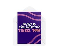 Cartes de Noël amusantes | Merry Christmas Tinsel T | Cadeau de Noël | Célébration de Noël | Amusantes | CBH1355