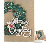 Cartes de Noël - Cartes de vœux de Noël avec enveloppes | Motifs variés Cartes de joyeux Noël avec enveloppes pour enfants, parents et amis