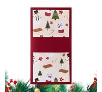 Cartes de Noël de Petite Taille,Porte-Cartes Extractable Pour Cartes De Vœux De Noël | Carnet De Fête Fait Main | Pour Vacances, Entreprise, Quotidien, Fête, Rassemblement, École, Lieu De Travail