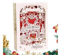 Cartes de Noël drôles Cartes de voeux de vacances, cartes de Noël pour avec gravure de cartes de bonnes fêtes | Cartes de voeux uniques pour les saisons, grandes