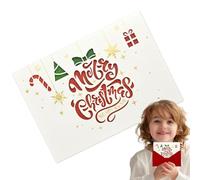 Cartes de Noël drôles, cartes de vœux de vacances | Cartes de Noël créatives pour enfants Cartes de Noël heureuses, nouvelles cartes de vœux saisonnières, cartes de notes de Noël pour les activités de