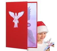 Cartes de Noël émergentes - Carte pliante d'hiver - Design religieux - Carte d'affichage pour la sainte communion et la confirmation avec l'enveloppe - Parfaite pour les messages spirituels et les