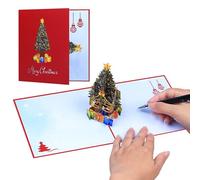 Cartes de Noël musicales, cartes de Noël pop up, cartes de Noël vintage, arbre de Noël en papier pour fille