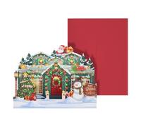 Cartes de Noël pop - Cartes de vœux de Noël pop avec lumière et musique, vœux de vacances pour exprimer des sentiments spécifiques pour les jeunes générations de la génération Y, adultes et