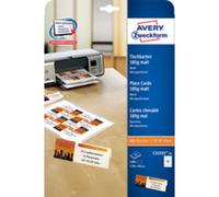 Avery Tent Card C32253 - Blanc - 40 x 110 mm 100 unités (25 feuille(s) x 4) cartes d'invitation