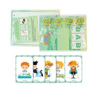 Cartes de notes avec mots d'action - Jeu de cartes éducatives basées sur l'activité, jeu de reconnaissance visuelle, ressource durable pour l'éducation des , kit pour développer les compétences