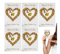 Cartes de notes - Souvenir sculpté à la main avec motifs abeilles - Cartes de vœux avec motifs abeilles - Pour femme, famille, anniversaire, Pâques, décoration de porte, maison, bureau, vacances