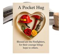 Cartes de Notes - Thème Pompiers Souvenir Portable - Cartes de Notes Compactes,pour Femmes Anniversaire Arbre Pâques Porte Bureau Vacances Thanksgiving
