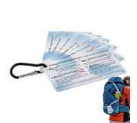 Cartes de nœuds de pêche - Guide manuel imperméable pour formation des pêcheurs | Matériau PVC avec 12 illustrations de nœuds, 6 cartes de référence portables pour débutants étang, lac, bord de mer