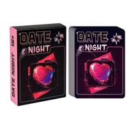 Cartes de nuit de rendez-vous, relation de 50 feuilles de conversation profonde couple de jeux de cartes, cartes interactives de couples, couples de jeu, rendez-vous , 50 paires cartes