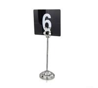 Cartes de numéro de table de 1 à 10 format plastique double face pour un suivi efficace des tables dans les environnements de restauration et d'hôtellerie et d'événements à grande échelle